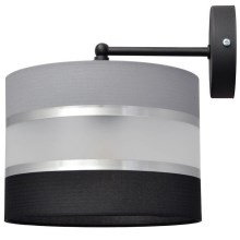 Lampă de perete HELEN 1xE27/60W/230V neagră/gri/argintie
