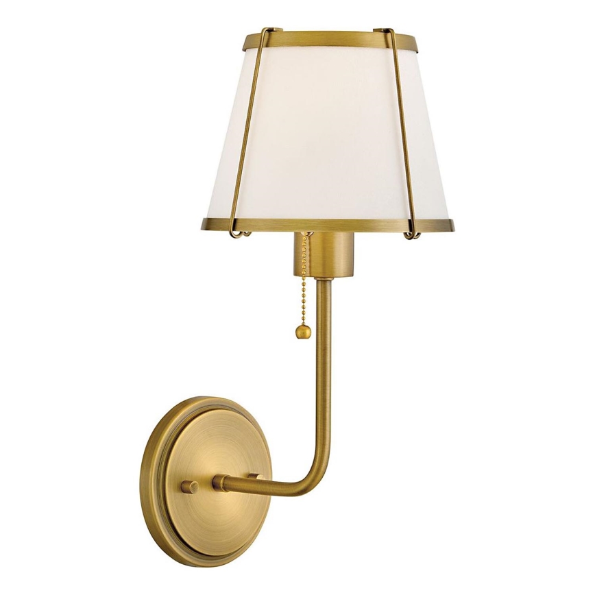 Lampă de perete Hinkley CLARKE 1xE27/40W/230V alamă/alb