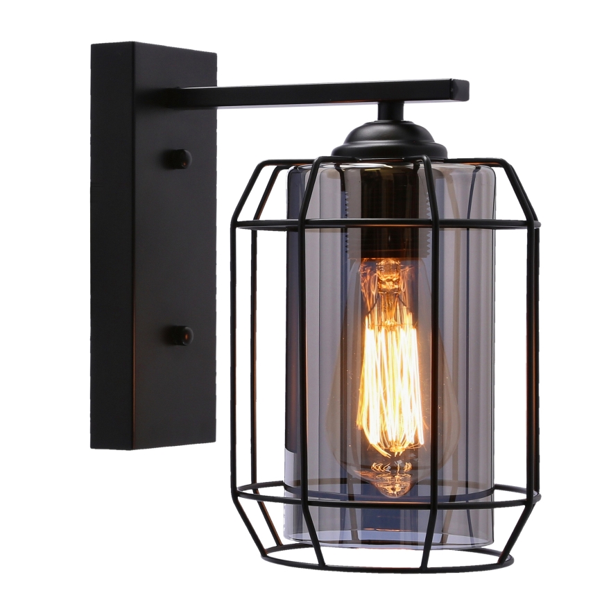 Lampă de perete JONERA 1xE27/40W/230V negru