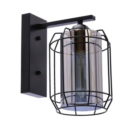 Lampă de perete JONERA 1xE27/40W/230V negru