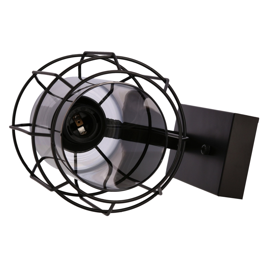 Lampă de perete JONERA 1xE27/40W/230V negru