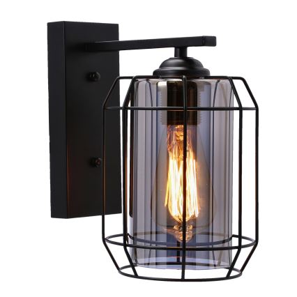 Lampă de perete JONERA 1xE27/40W/230V negru