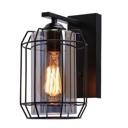 Lampă de perete JONERA 1xE27/40W/230V negru