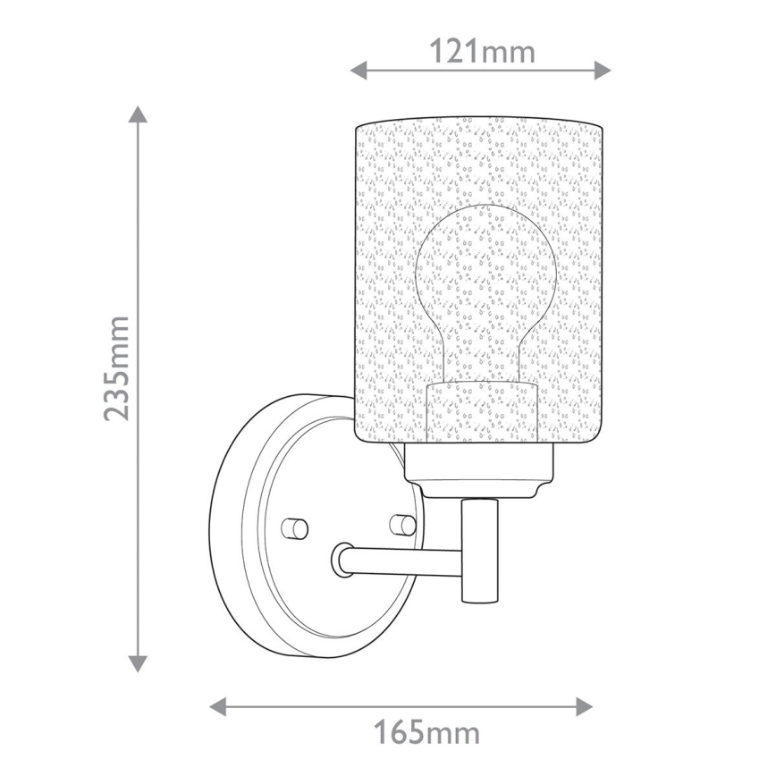 Lampă de perete Kichler WINSLOW 1xE27/60W/230V alamă