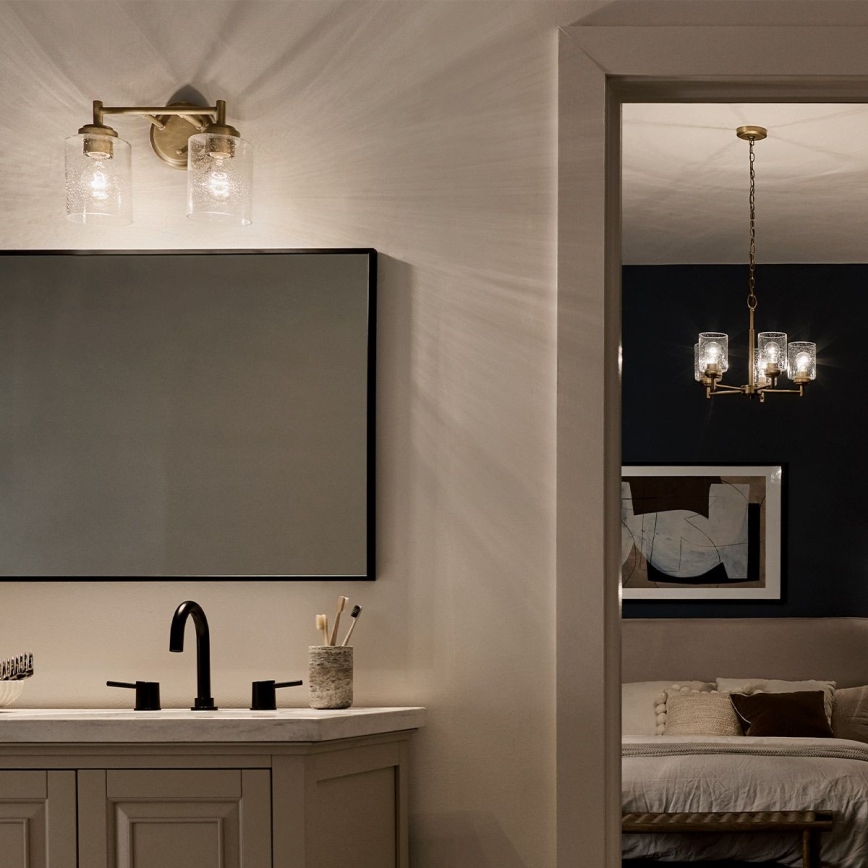 Lampă de perete Kichler WINSLOW 2xE27/60W/230V alamă