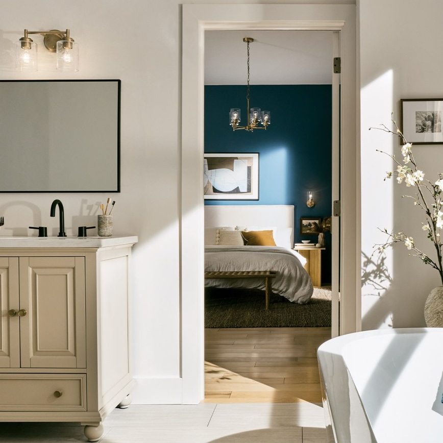 Lampă de perete Kichler WINSLOW 2xE27/60W/230V alamă