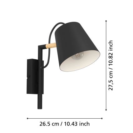 Lampă de perete 1xE14/40W/230V Eglo