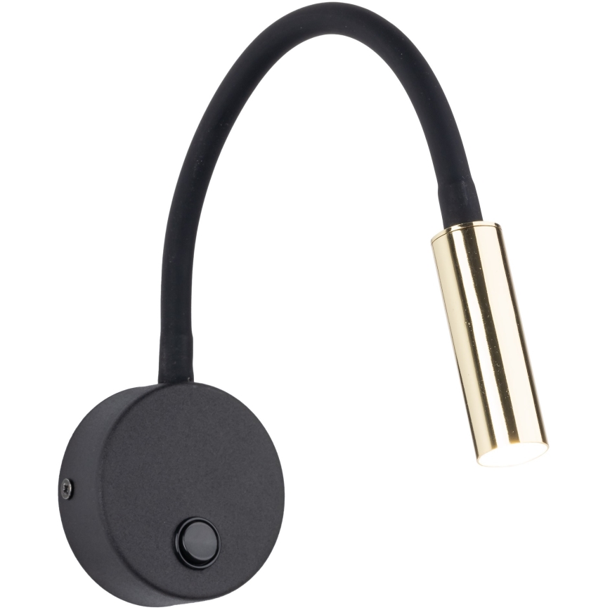 Lampă de perete LAGOS 1xG9/3W/230V negru/auriu