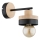 Lampă de perete LARSO 1xE27/15W/230V negru/bej