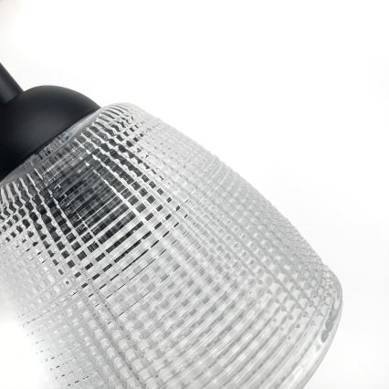 Lampă de perete LEANDRA 1xE27/15W/230V stejar/negru