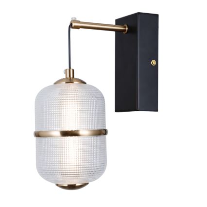 ITALUX - Aplica de perete LED ALANI, 6W, 230V, 3000K, negru/auriu
