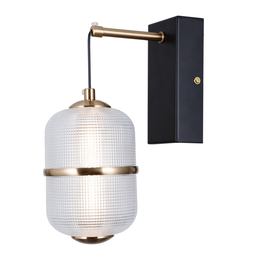 ITALUX - Aplica de perete LED ALANI, 6W, 230V, 3000K, negru/auriu