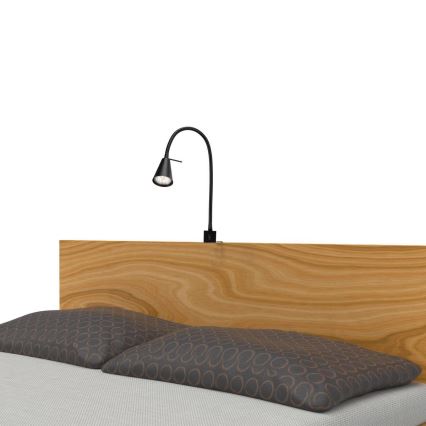 Briloner 2080-015 - Lampă LED de perete flexibilă COMFORT LIGHT 1xGU10/5W/230V neagră