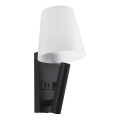 Lampă de perete LED cu port USB, 2W, 230V, 3000K, negru/alb