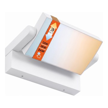Lampă de perete LED dimabilă pentru exterior LED/12/18/24W/230V 3000/4000/6500K IP54 albă