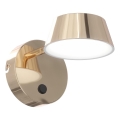 Lampă de perete LED TIMO, 6W/230V, 3000/4500/6500K, alamă - Open Design OR86539