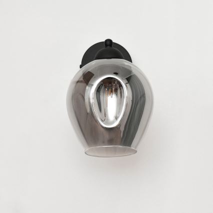 Lampă de perete LILI 1xE27/15W/230V negru/gri