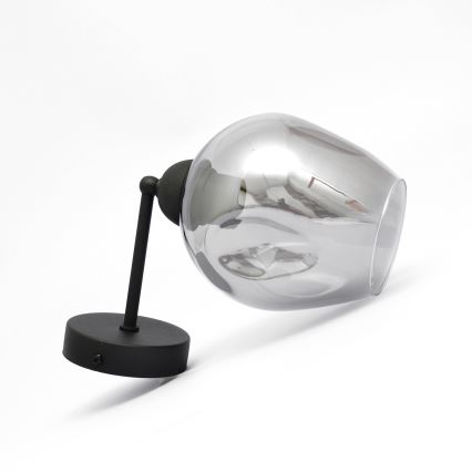 Lampă de perete LILI 1xE27/15W/230V negru/gri
