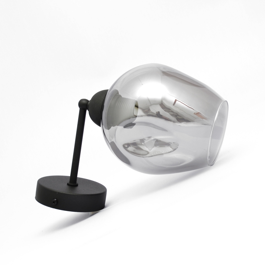 Lampă de perete LILI 1xE27/15W/230V negru/gri