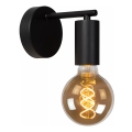 Lampă de perete Lucide 21221/01/30 LEANNE 1xE27/40W/230V negru