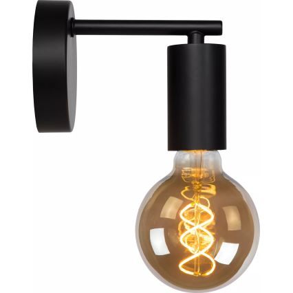 Lampă de perete Lucide 21221/01/30 LEANNE 1xE27/40W/230V negru
