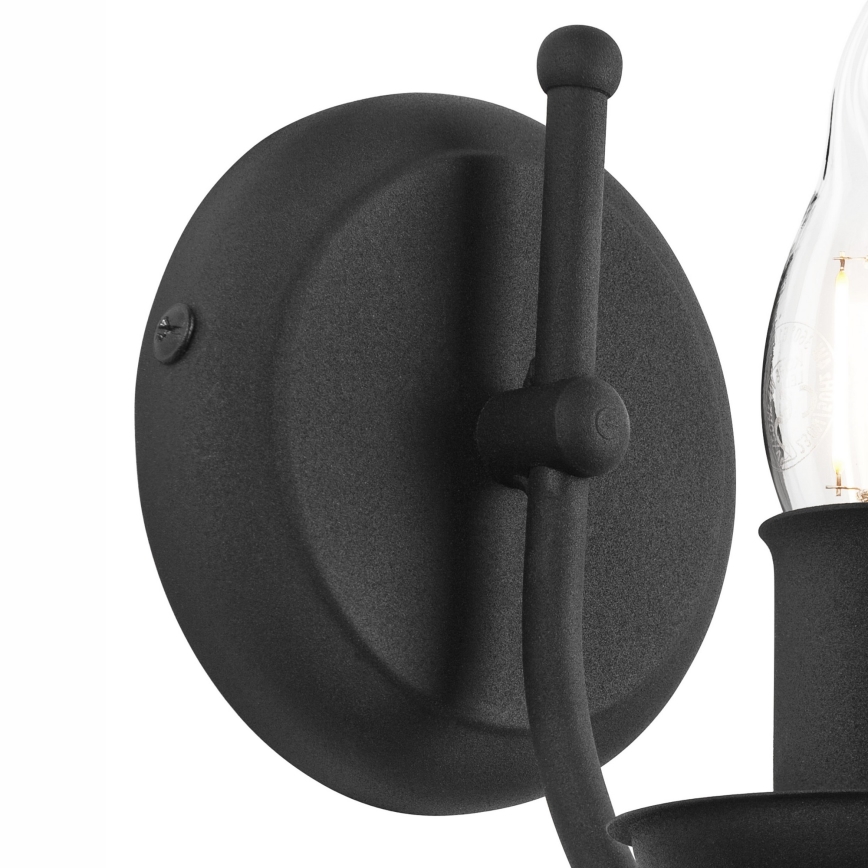 Lampă de perete LUCY 1xE14/60W/230V neagră