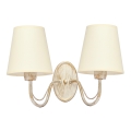 Lampă de perete MALBO 2xE27/15W/230V bej