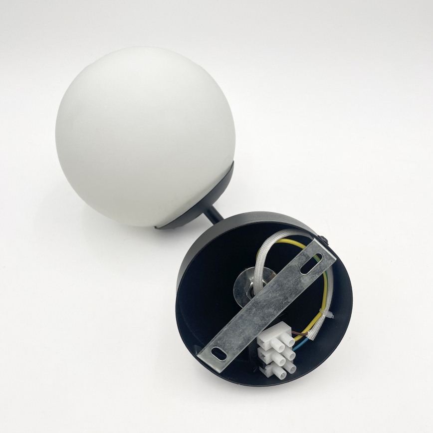 Lampă de perete MALIVA 1xE14/15W/230V, negru/alb - Brilagi