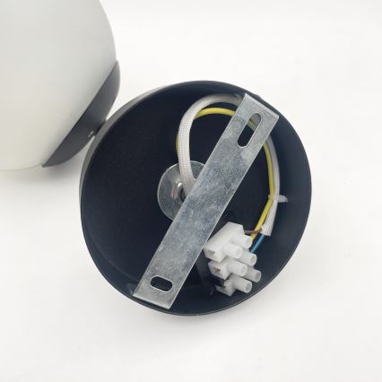 Lampă de perete MALIVA 1xE14/15W/230V, negru/alb - Brilagi