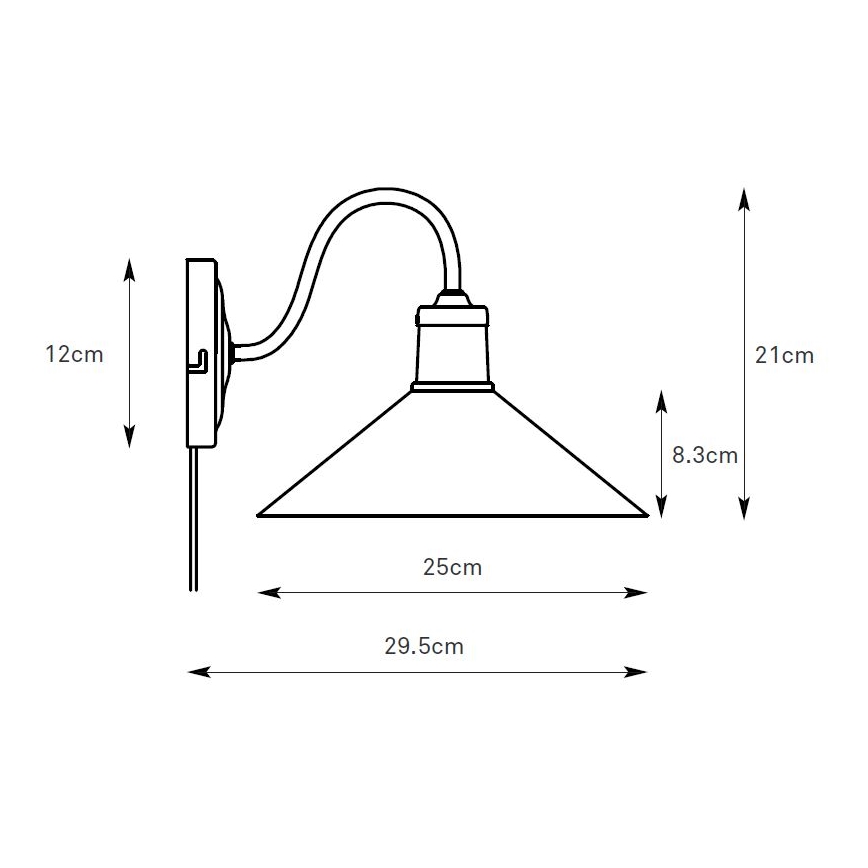 Lampă de perete Markslöjd 108865 VELA 1xE27/40W/230V alamă/alb