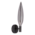 Lampă de perete NORDIC 1xG9/5W/230V negru/gri fumuriu