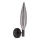 Lampă de perete NORDIC 1xG9/5W/230V negru/gri fumuriu