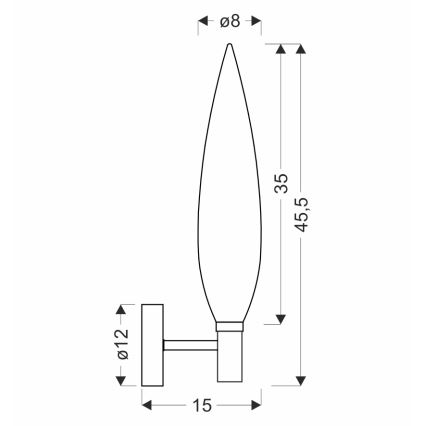 Lampă de perete NORDIC 1xG9/5W/230V negru/gri fumuriu