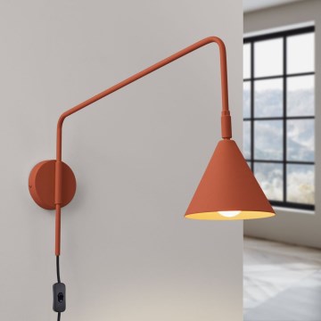 Lampă de perete NOX 1xE14/10W/230V portocaliu