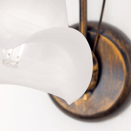 Lampă de perete SISI 1xE14/40W/230V bronz/patină