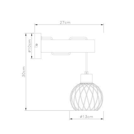 Lampă de perete 1xE27/15W/230V Globo