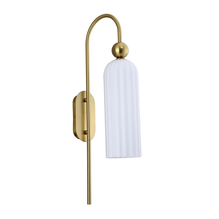 Lampă de perete PIEGA 1xE14/40W/230V alamă/albă