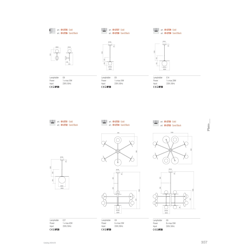 Lampă de perete Redo 01-2726 PLATO 1xG9/10W/230V negru