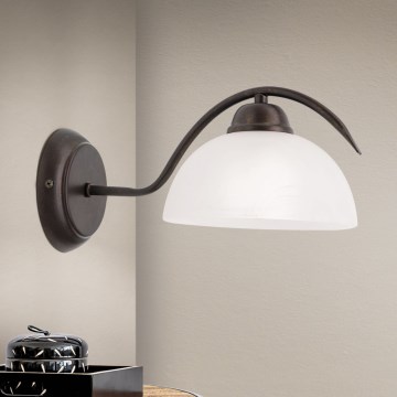 Lampă de perete RULA 1xE27/40W/230V alb/bronz