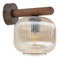 Lampă de perete SALVIA 1xE14/10W/230V maro/maro fumuriu