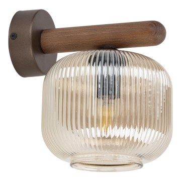 Lampă de perete SALVIA 1xE14/10W/230V maro/maro fumuriu