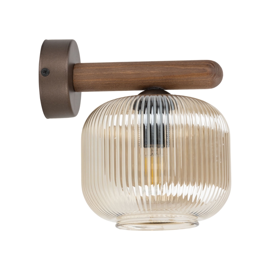 Lampă de perete SALVIA 1xE14/10W/230V maro/maro fumuriu