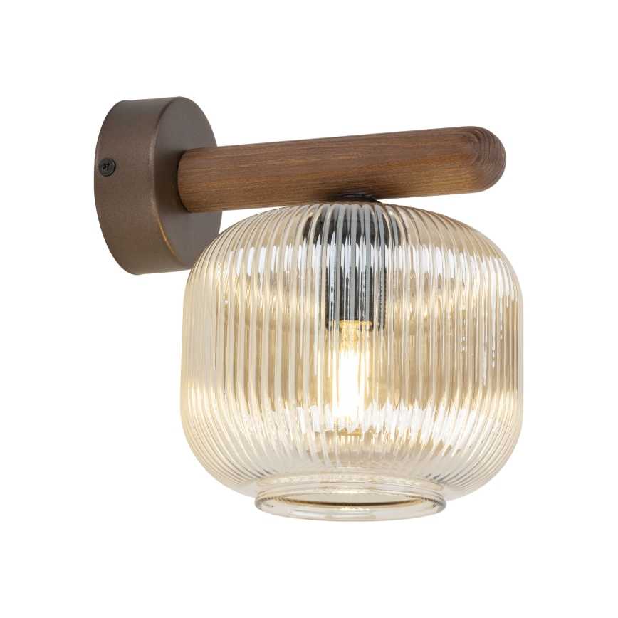 Lampă de perete SALVIA 1xE14/10W/230V maro/maro fumuriu