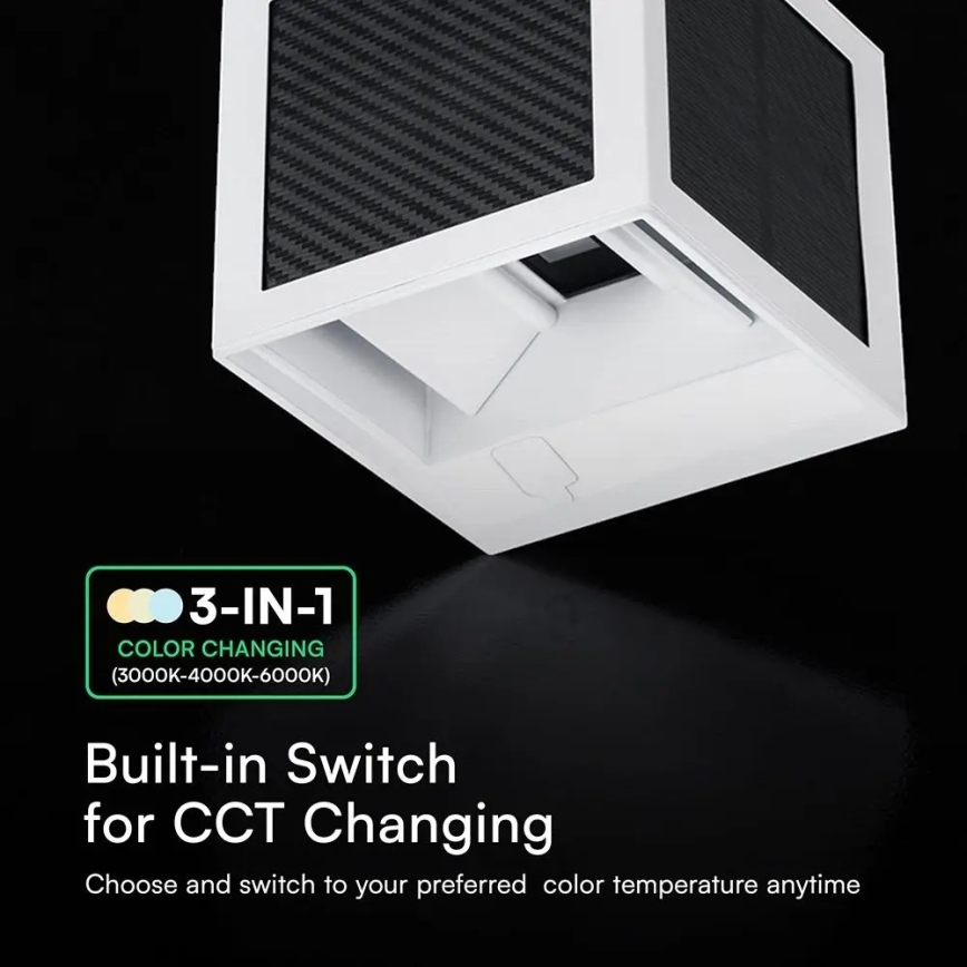 Lampă solară de perete cu senzor LED/9W/3,7V 3000/4000/6000K IP65 2600 mAh albă
