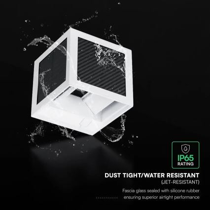 Lampă solară de perete cu senzor LED/9W/3,7V 3000/4000/6000K IP65 2600 mAh albă