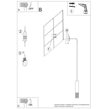 Lampă de perete LAMI 1xGU10/10W/230V alb