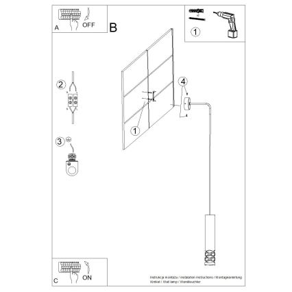 Lampă de perete LIRO 1xGU10/10W/230V alb