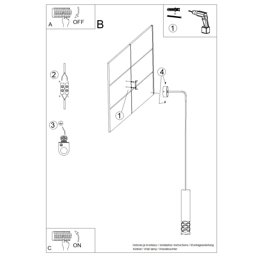 Lampă de perete LIRO 1xGU10/10W/230V alb