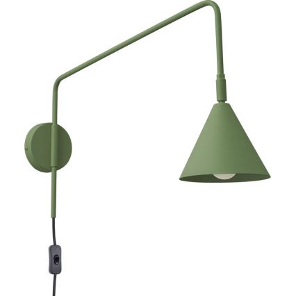 Lampă de perete NOX 1xE14/10W/230V verde