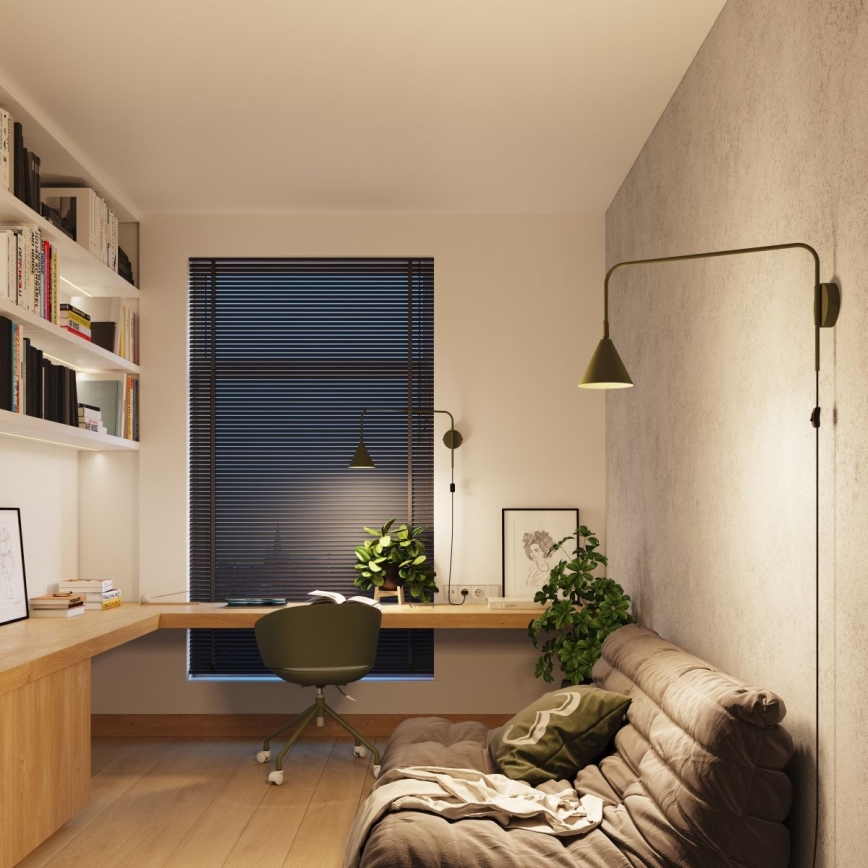 Lampă de perete NOX 1xE14/10W/230V verde